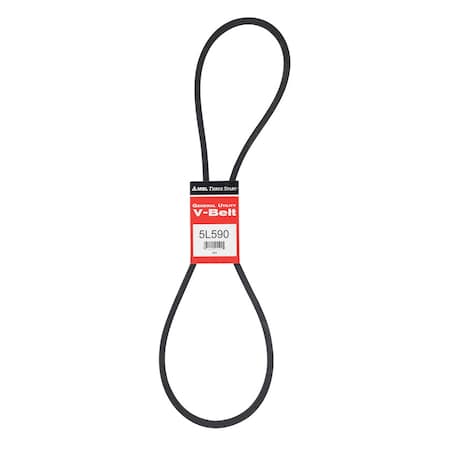 Mbl Mitsuboshi FHP General Utility V-Belt 0.63 in. W X 59 in. L For Fractional Horsepower Motors 5L590A